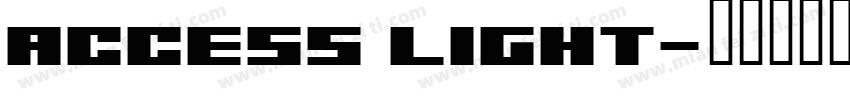 access light字体转换
